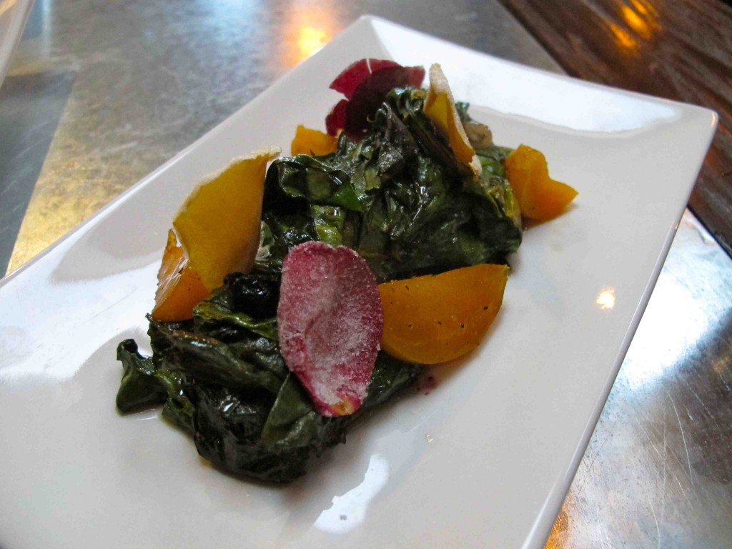 Wilted beet greens