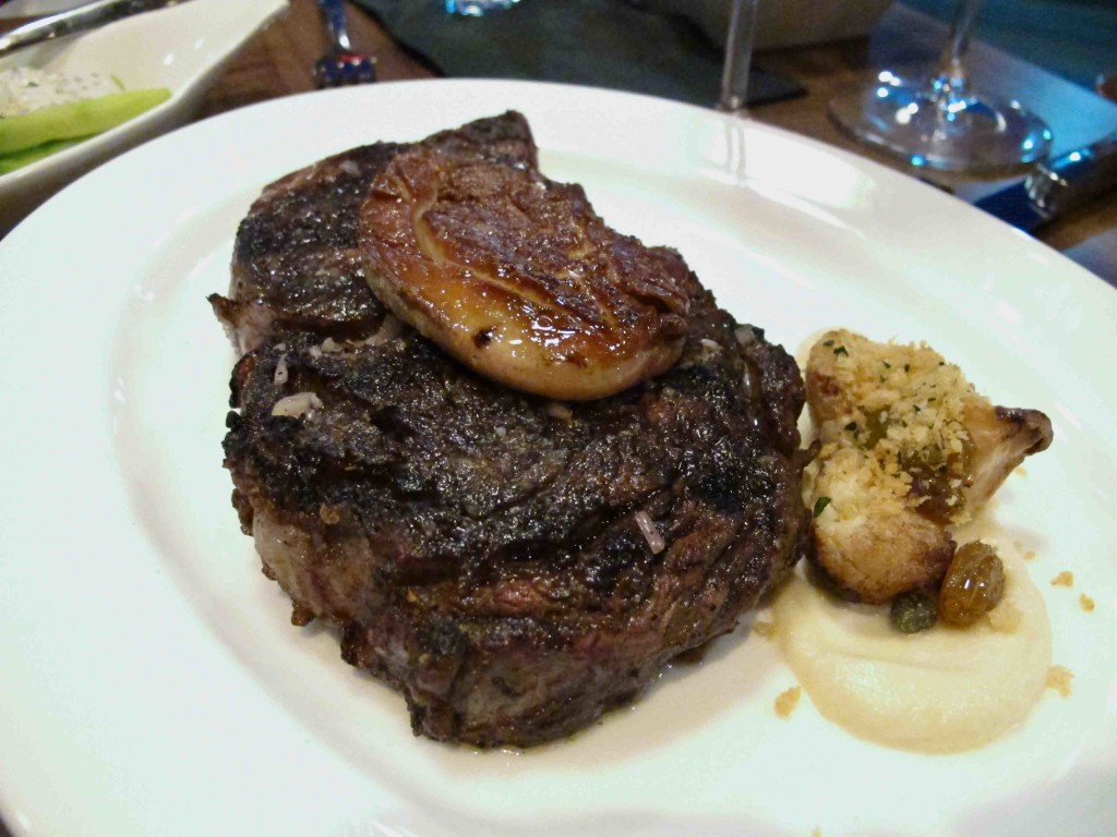 Foie-topped steak