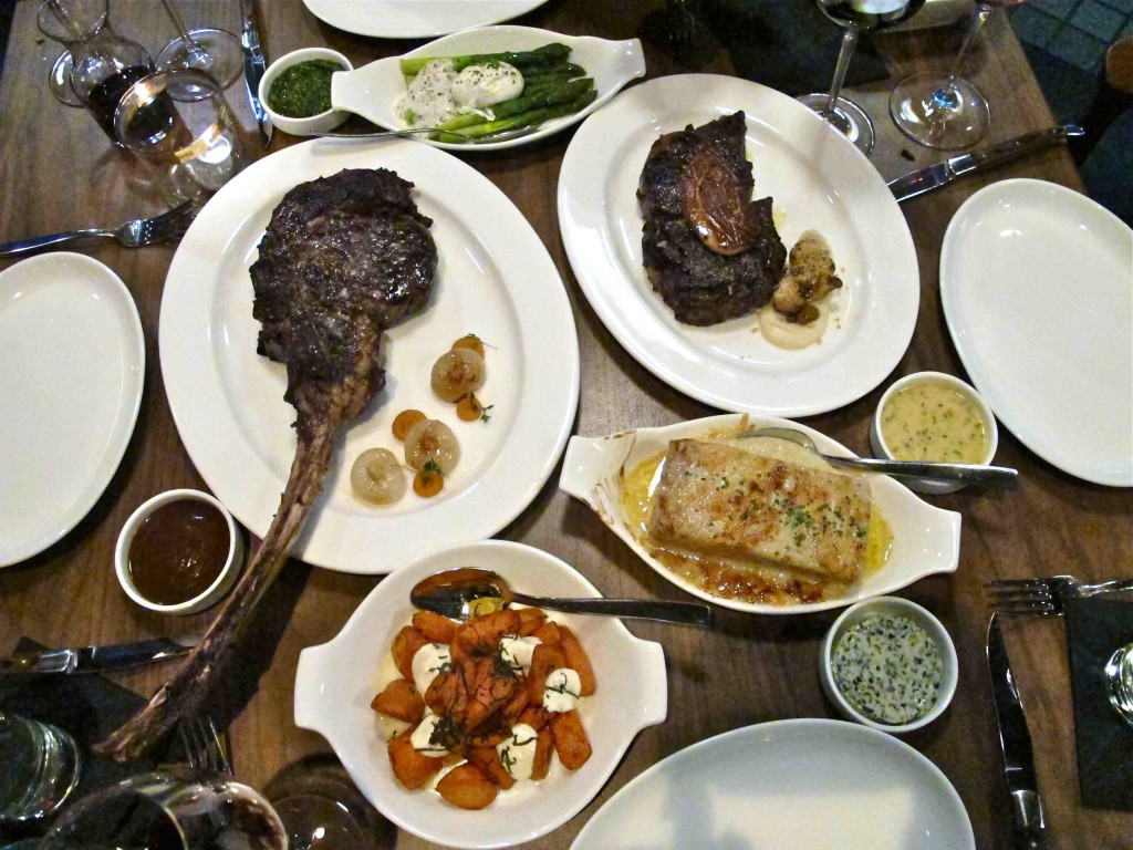 Arthur J steaks table