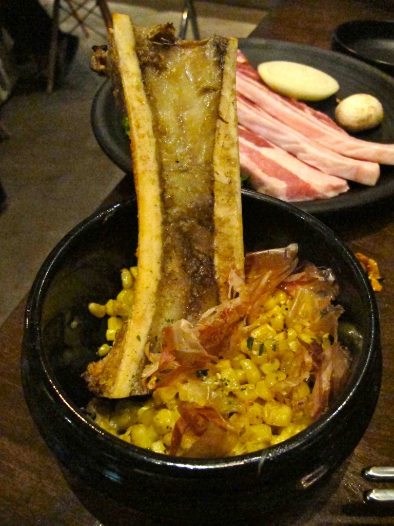Hanjip restaurant Bone marrow corn