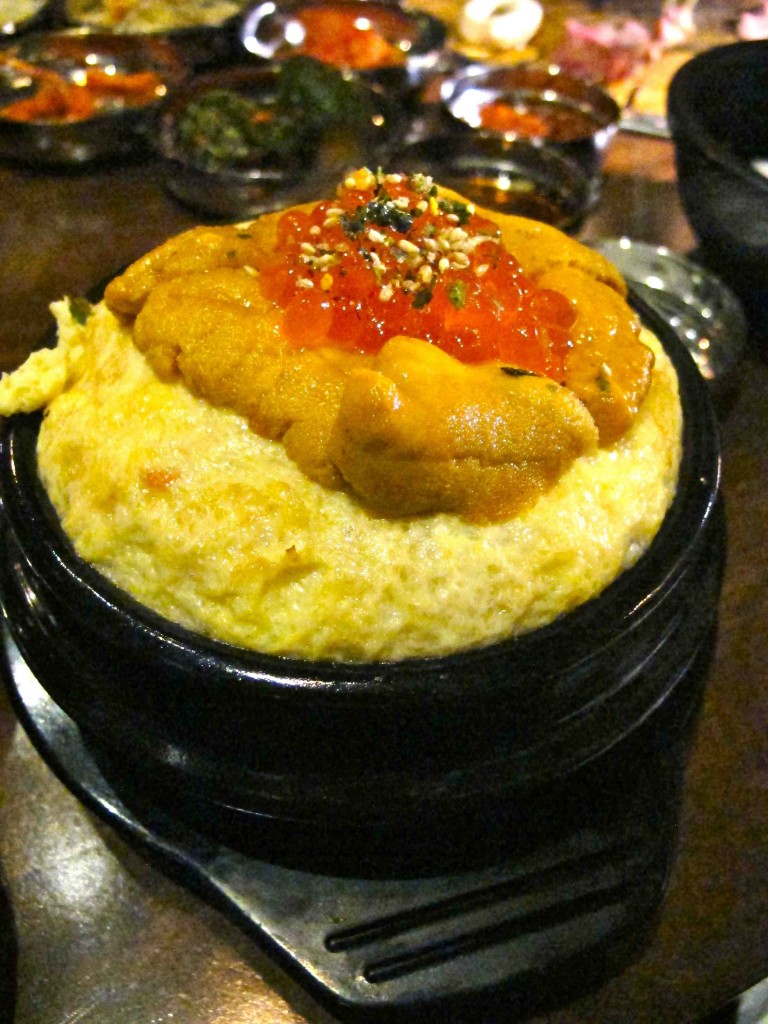 Hanjip restaurant Uni steamed egg