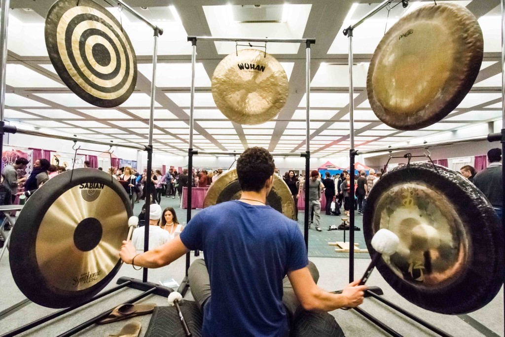 LA Yoga Expo gongs